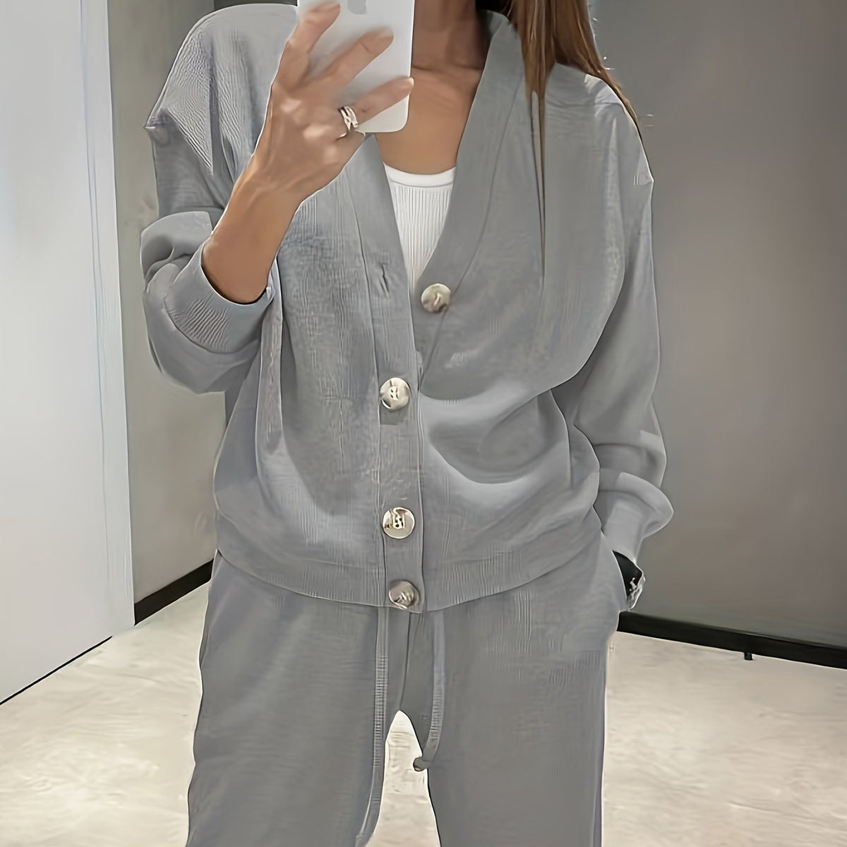 Mariska | Button-Front Jacket & Trouser Set