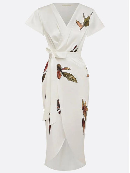 Romy | V-Neck Wrap Midi Dress