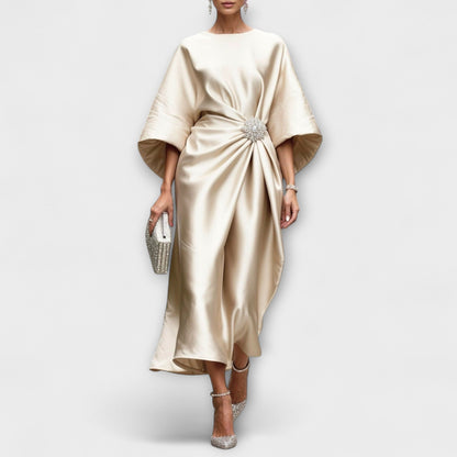 Corinne | Draped Formal Maxi Dress