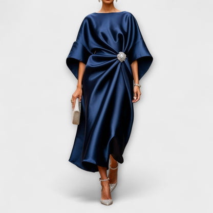 Corinne | Draped Formal Maxi Dress
