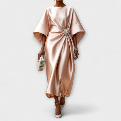 Corinne | Draped Formal Maxi Dress