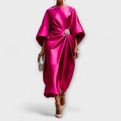 Corinne | Draped Formal Maxi Dress