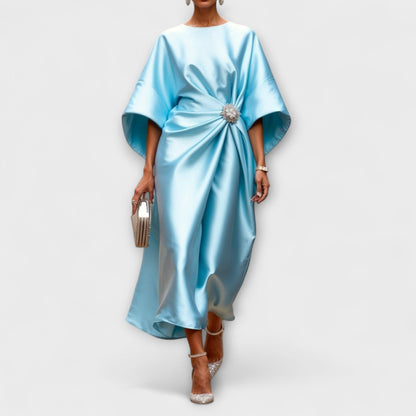 Corinne | Draped Formal Maxi Dress