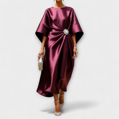 Corinne | Draped Formal Maxi Dress