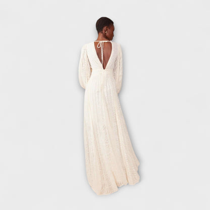 Marielle | Cream Maxi Dress for Summer Events