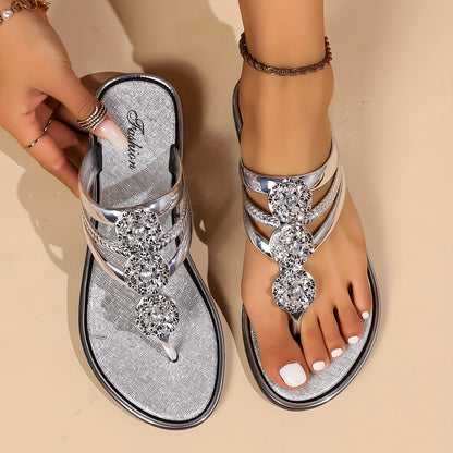 Estela | Rhinestone Strap Heel Sandals