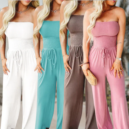 Amara | Off Shoulder Wide Leg Jumpsuit