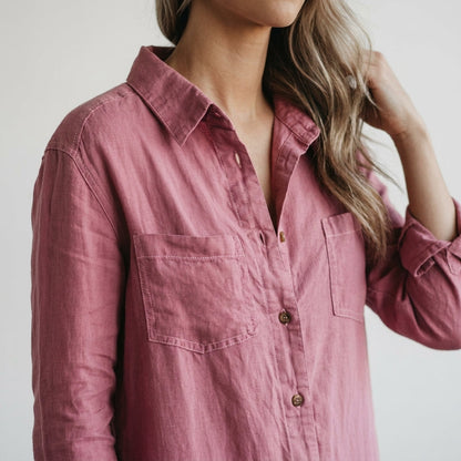 Elvinne | Button-Front Wide-Leg Jumpsuit