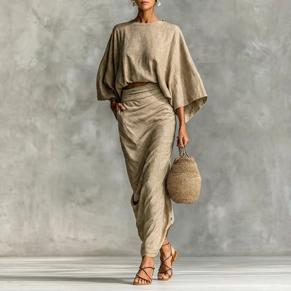 Hollienne | Two-Piece Top & Skirt Set