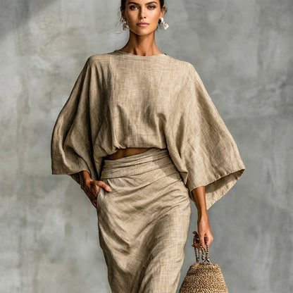 Hollienne | Two-Piece Top & Skirt Set
