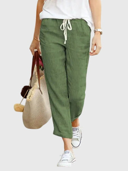 Mirelle | Linen Look Wide Leg Pants