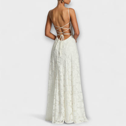 Marielle | Floral Lace Wedding Guest Maxi Dress