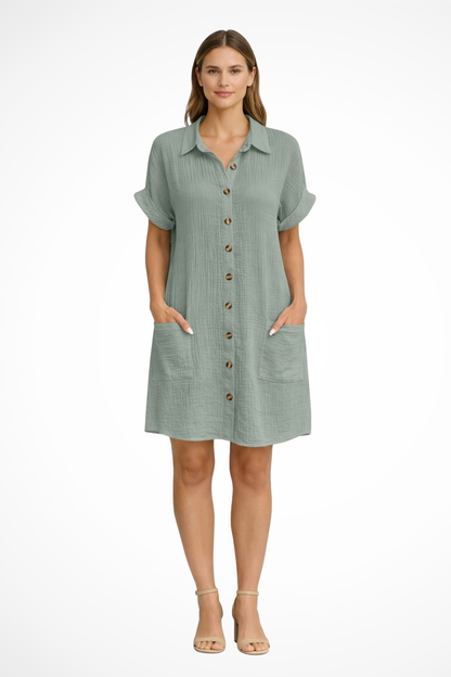 Maren | Button Front Summer Dress