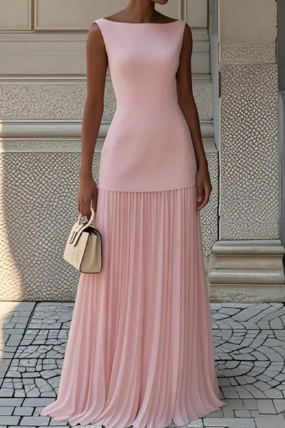 Elodie | Pleated Wedding Guest Maxi Dress