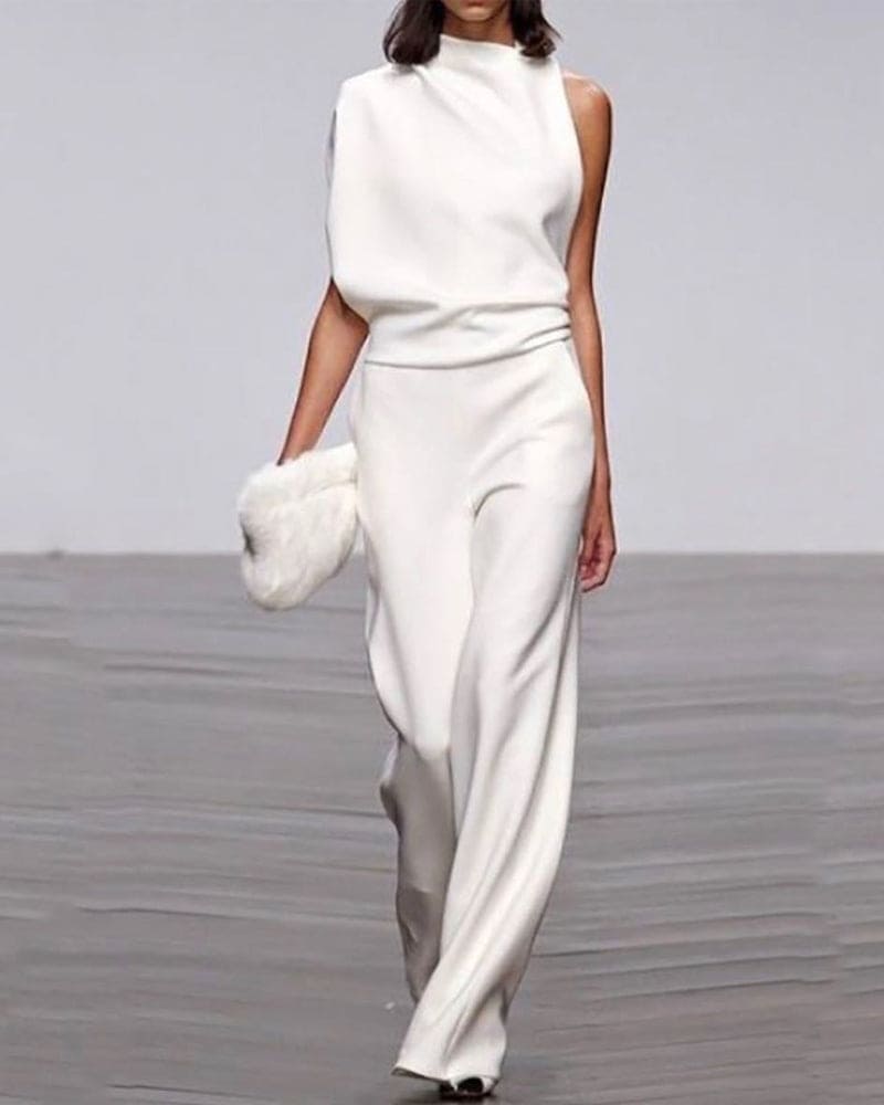 Serena | Sleeveless Wide Leg Jumpsuit