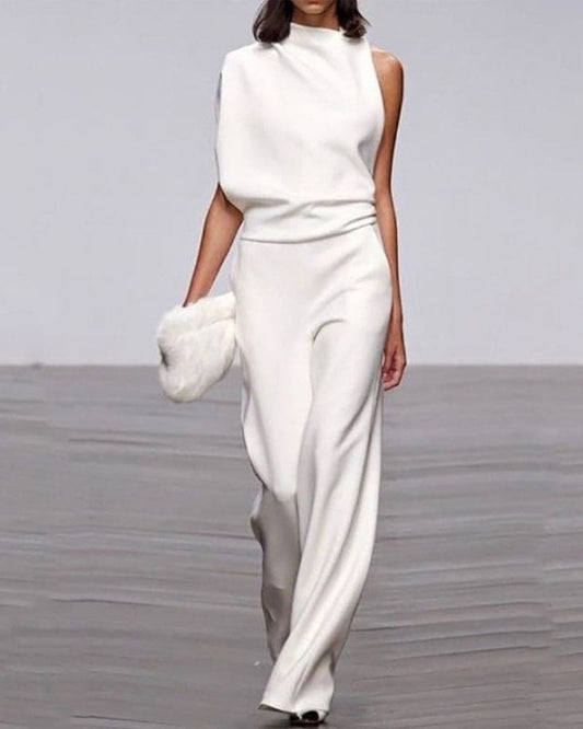 Serena | Sleeveless Wide Leg Jumpsuit
