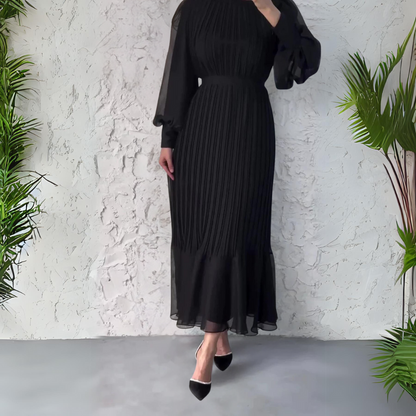 Sabrina | Mesh-Panel Evening Gown