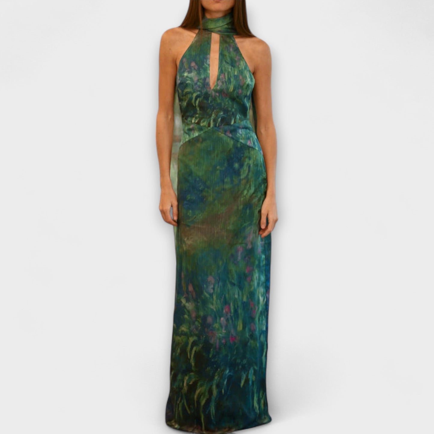 Iris | Art Print Summer Maxi Dress