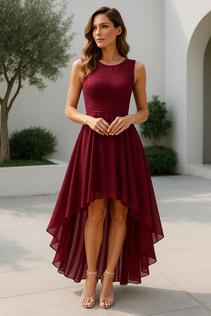 Adair | High-Low Wedding Guest Midi Dress