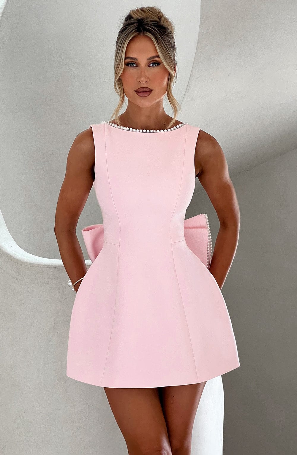 Kylie | Structured Wedding Guest Mini Dress