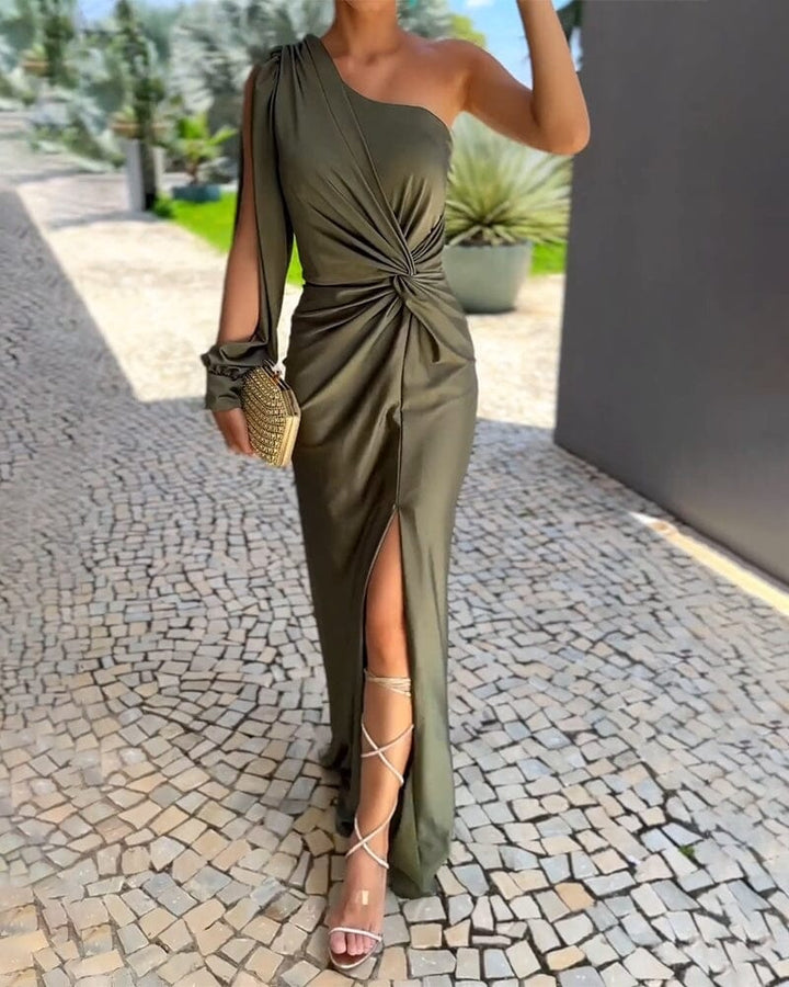 Brigitte | Bodycon Column Maxi Dress