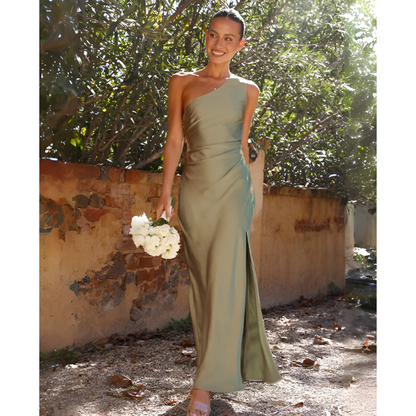 Genevieve | Asymmetric Evening Maxi Dress
