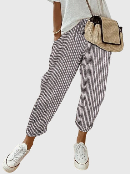 Amelie | High Waist Straight Leg Pants