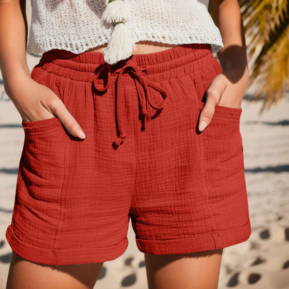 Susan | Drawstring Shorts With Pockets