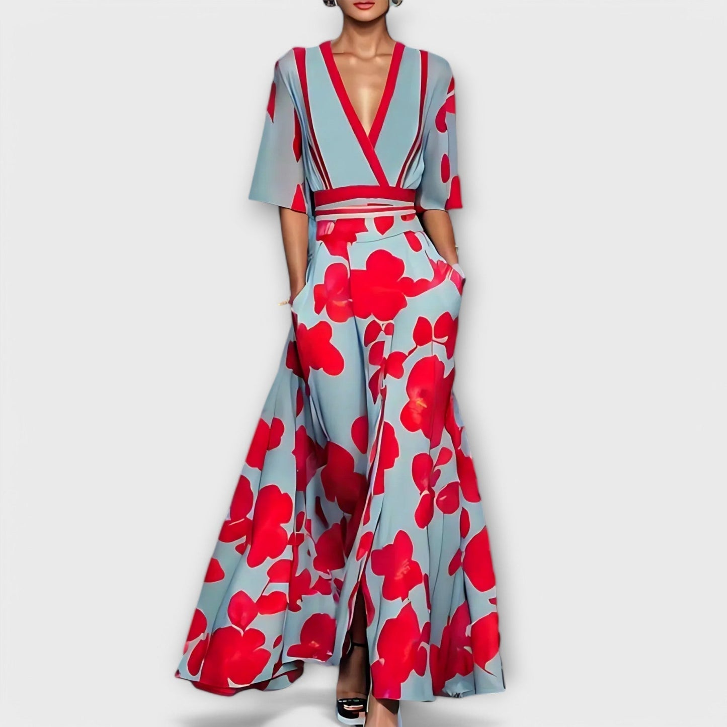 Margot | Sleeved Formal Maxi Dress