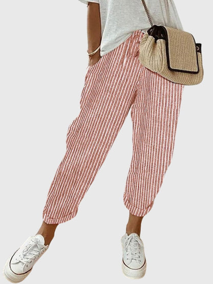 Amelie | High Waist Straight Leg Pants