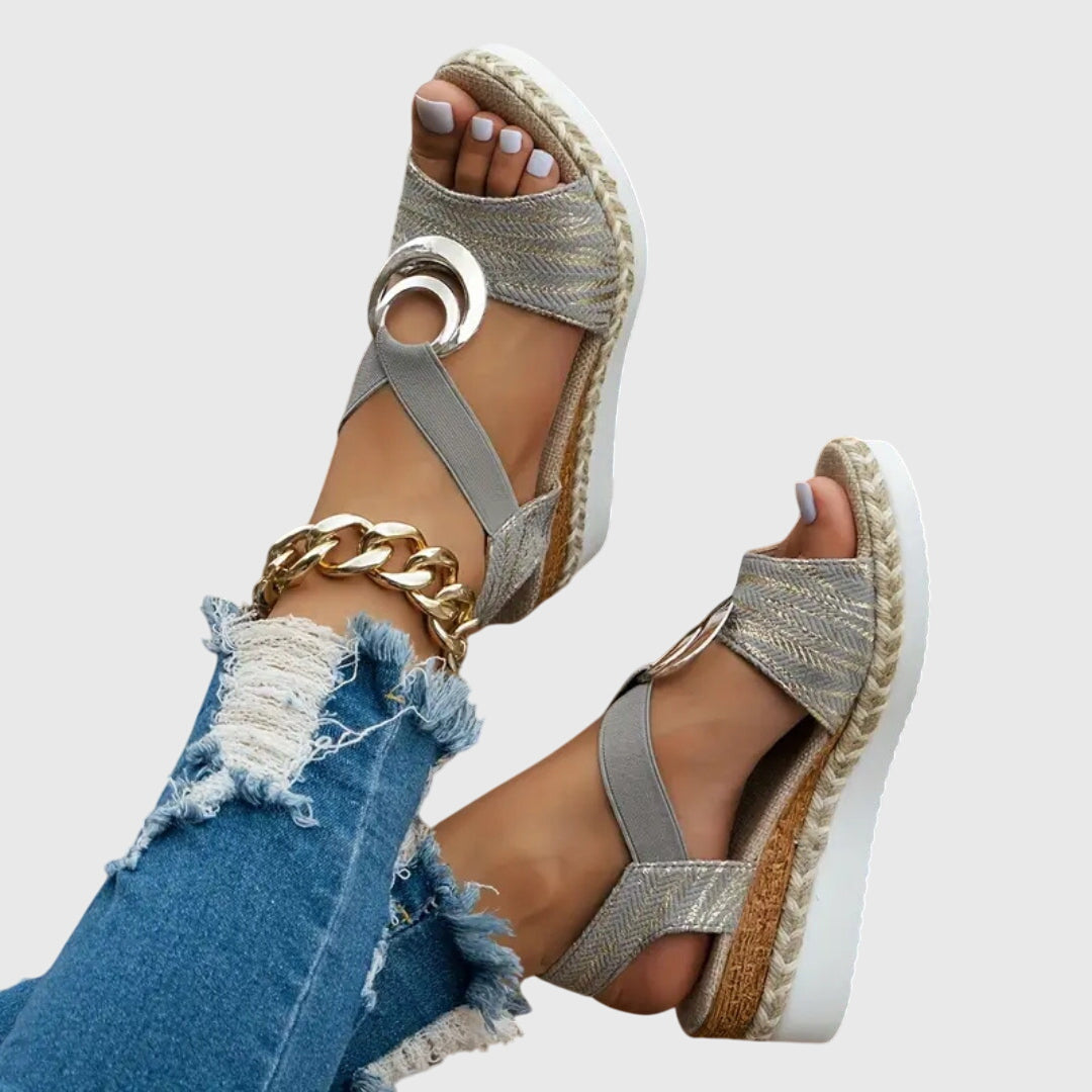 Odette | Cross-Strap Footbed Slide Sandals