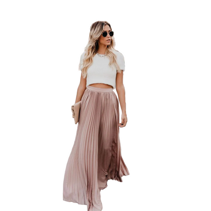 Lillian | Pleated Maxi Skirt