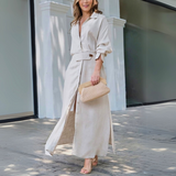 Hélène | V-Neck Wedding Guest Maxi Dress