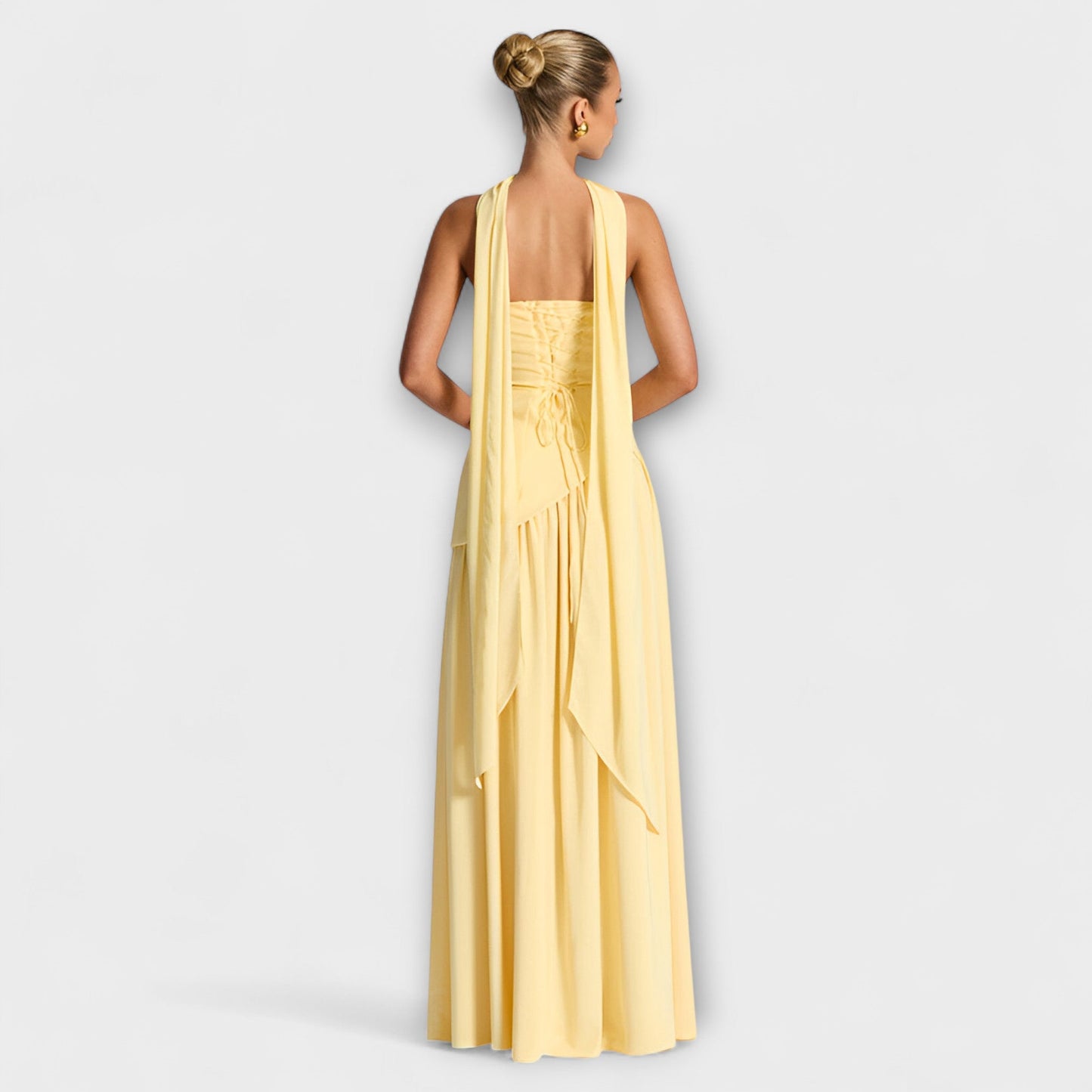Kiera | Contrast Prom Maxi Dress