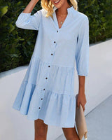 Norah | Checked Summer Midi Dress