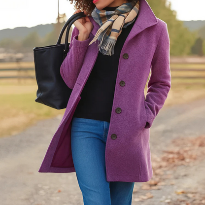 Saga | Button-Front Midi Coat