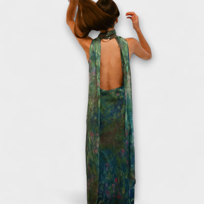 Iris | Art Print Summer Maxi Dress