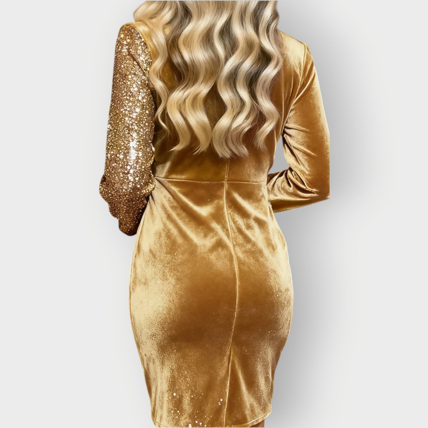 Antoinette | Asymmetric Long-Sleeve Cocktail Dress