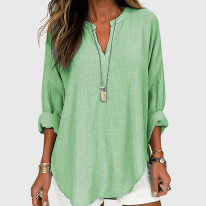 Roxanne | Flowy Long Sleeve Beach Shirt