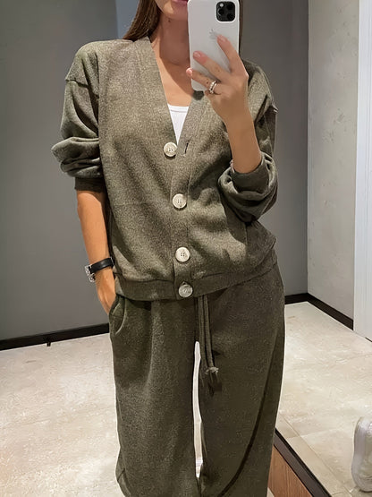 Mariska | Button-Front Jacket & Trouser Set