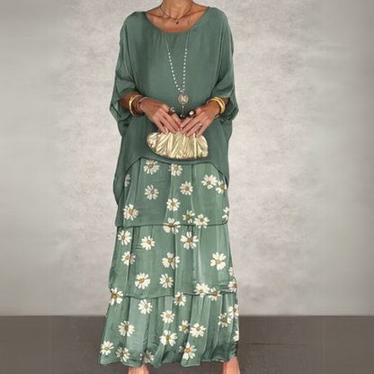 Clémentine | Flowing Wedding Guest Maxi Dress