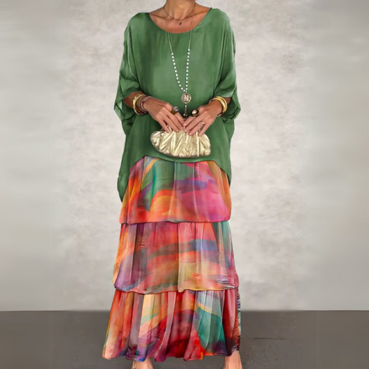 Clémentine | Flowing Wedding Guest Maxi Dress