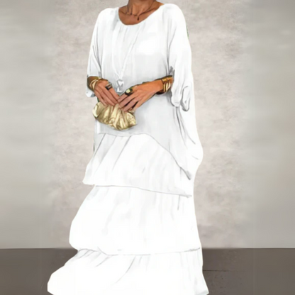 Clémentine | Flowing Wedding Guest Maxi Dress
