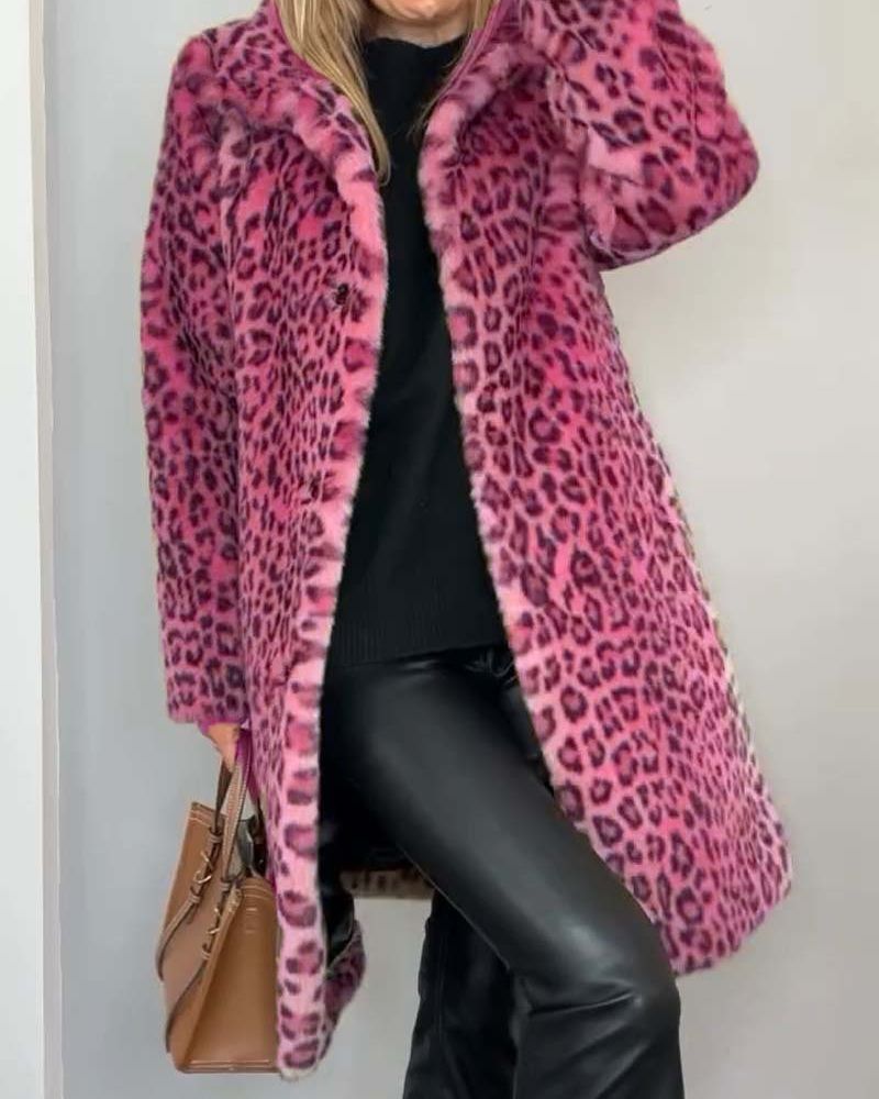 Avery | Leopard Long Soft Jacket