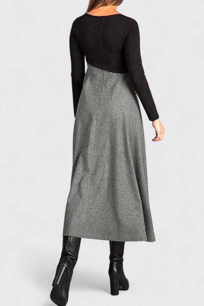 Pascale | Long-Sleeve Fall Maxi Dress