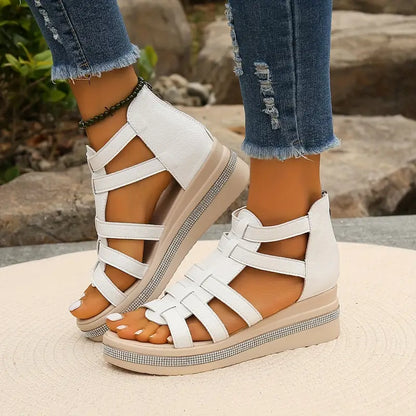 Vianna | Rhinestone Flat Sandals