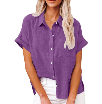 Émilienne | Short-Sleeve Button-Down Shirt