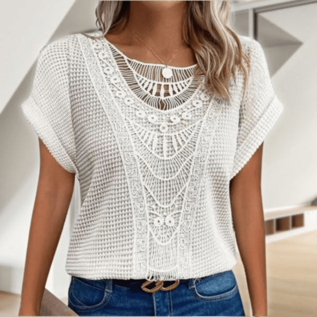 Joséphine | Vintage Lace Detail Top