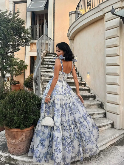 Océane | High-Waist Floral Swing Dress