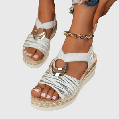Odette | Cross-Strap Footbed Slide Sandals